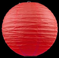 12 x 10 "/ 25cm paper lanterns red